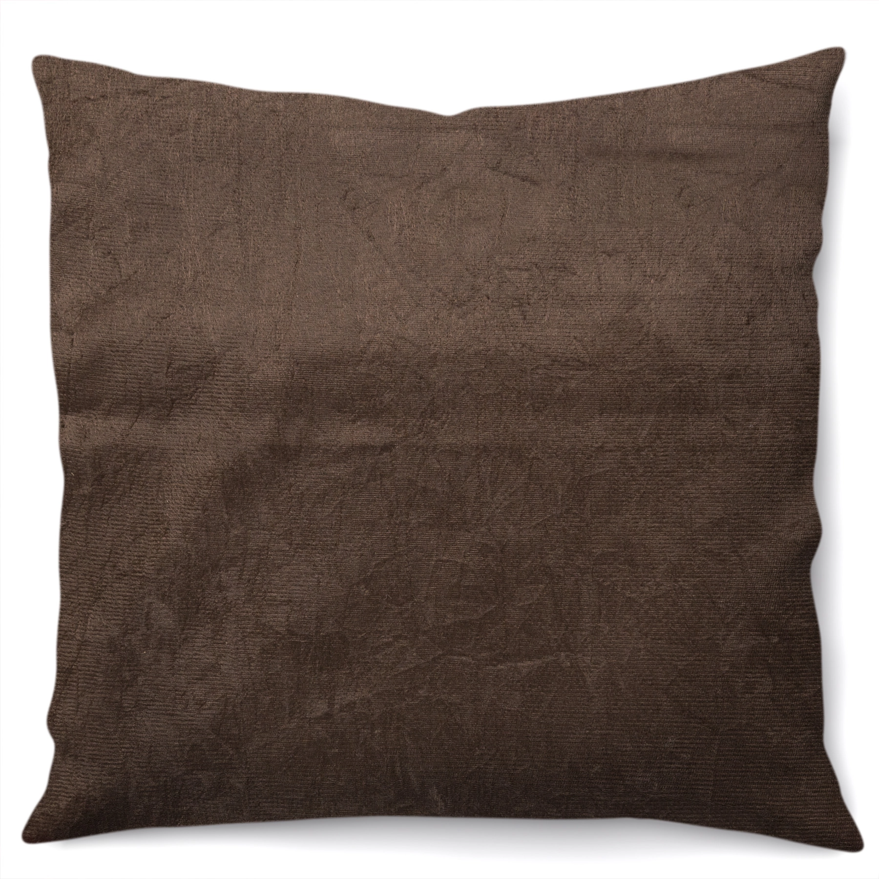 Almofada Artesanal Sued Marrom 43x43cm