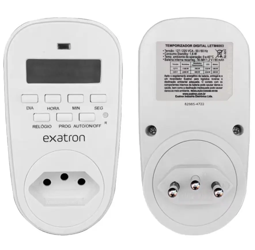 Timer Digital Temporizador Tmdsobc Bivolt Exatron