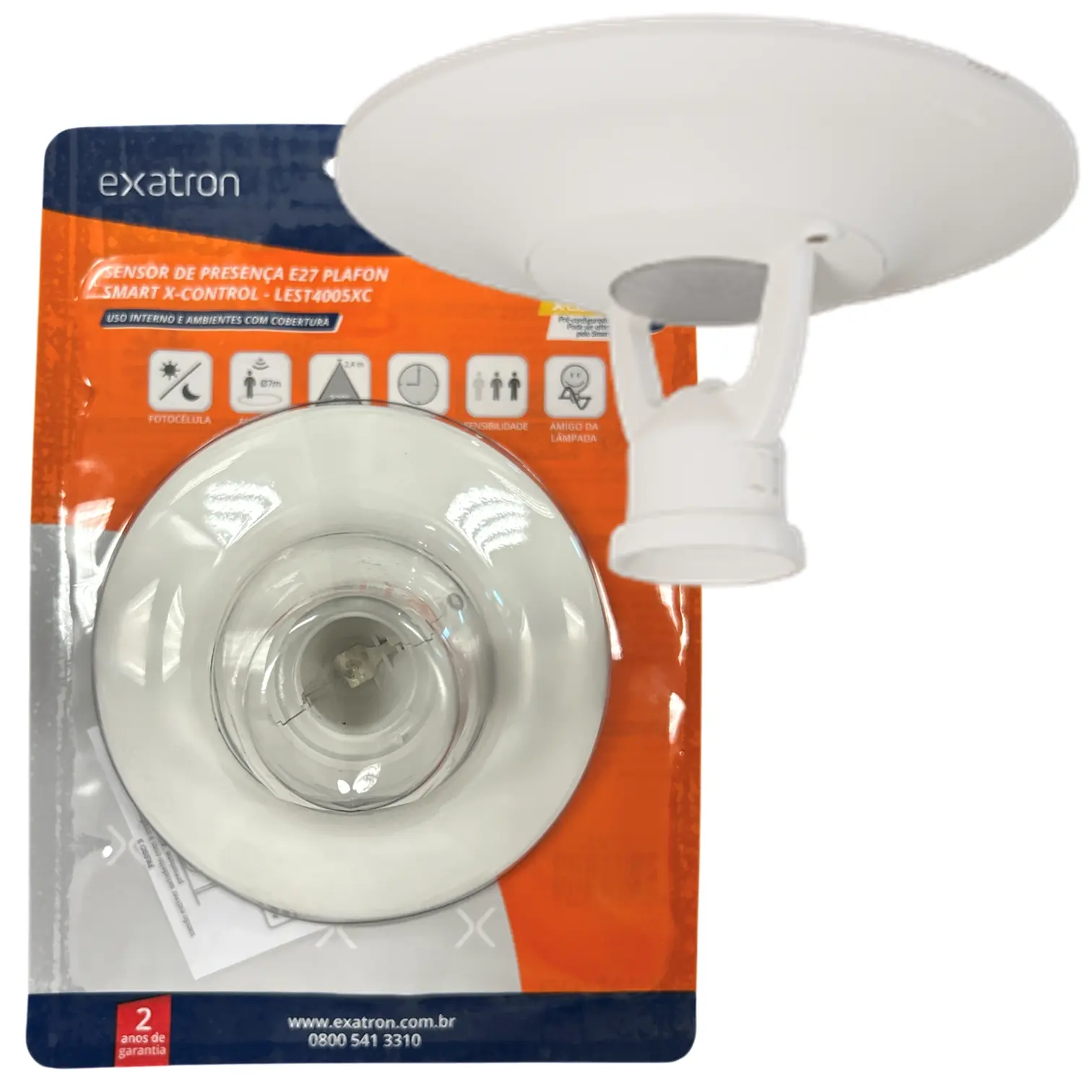 Sensor Presenca E27 Plafon Fotocelula Timer Smart X-control