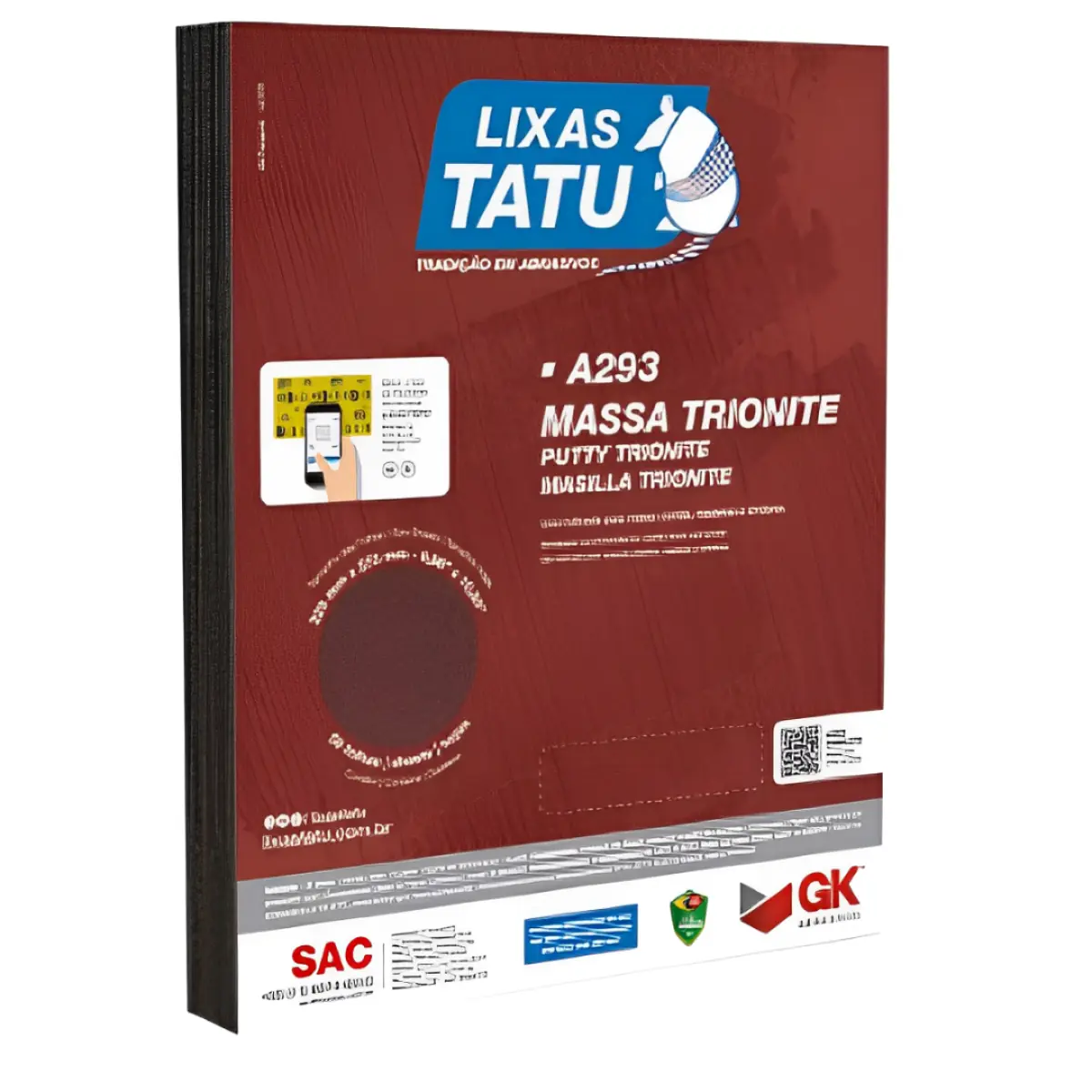 Kit 25 Lixas Para Massa Parede E Madeira Grão N° 180