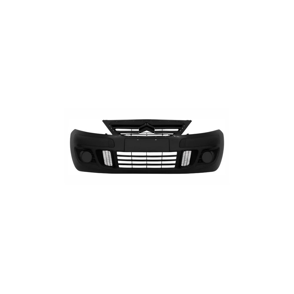Para-choque Dianteiro CITROEN C3 Preto sem Furo Milha - FABRICIO PCH435SF