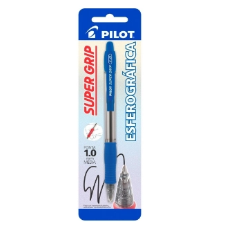 Caneta Esferografica P.aco Bpgp 10r Grip 1.0 Azul Pilot Bt 1 Un