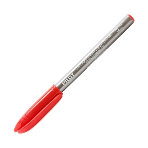Pincel Marcador Pilot Retro 1mm Vermelho
