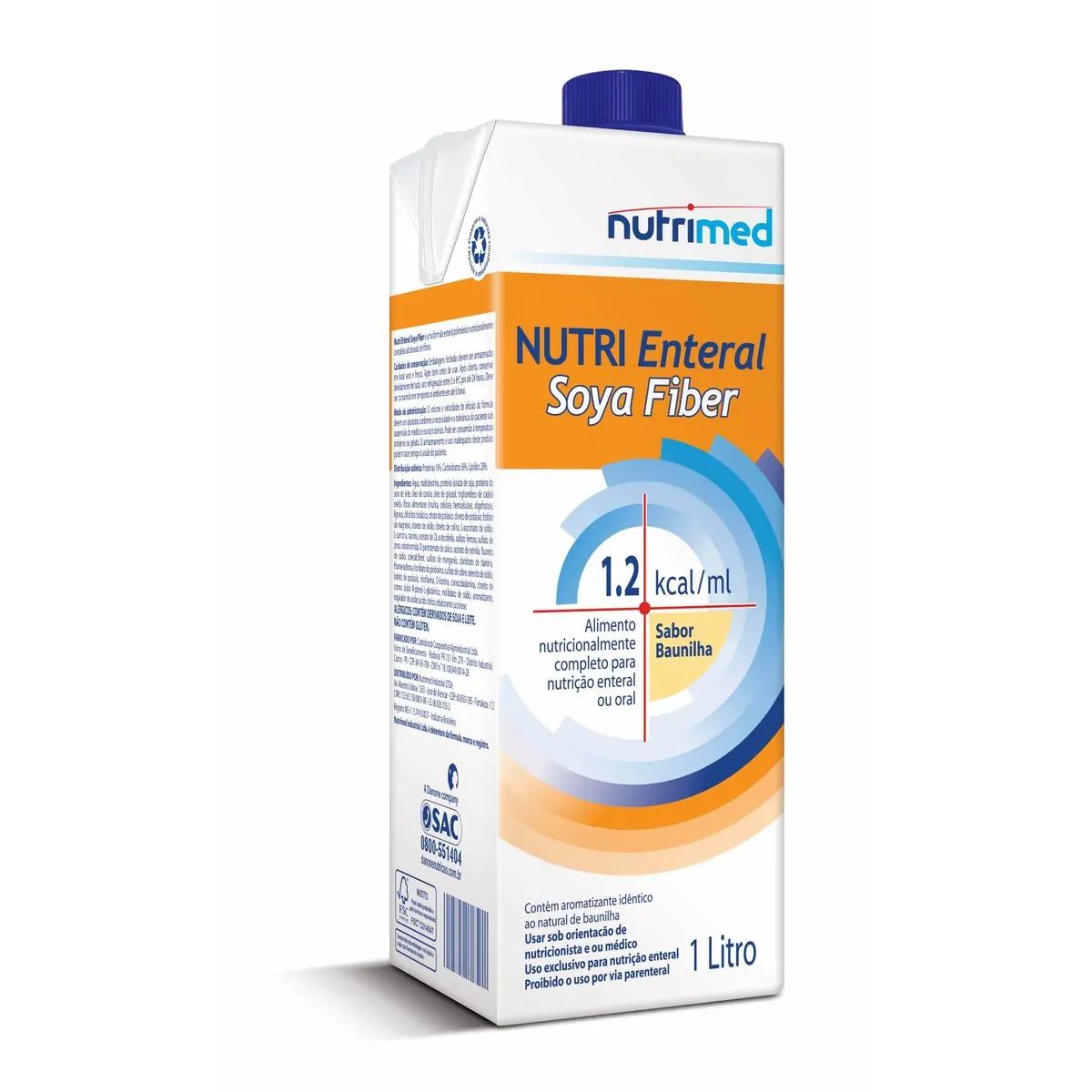 Nutri Enteral Soya Fiber Tetra Pack 1000ML Danone