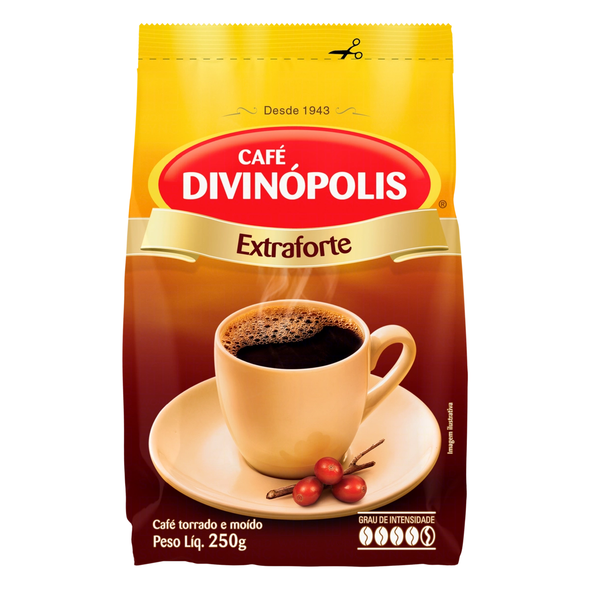 Café Torrado E Moído Extraforte Divinópolis Pacote 250g