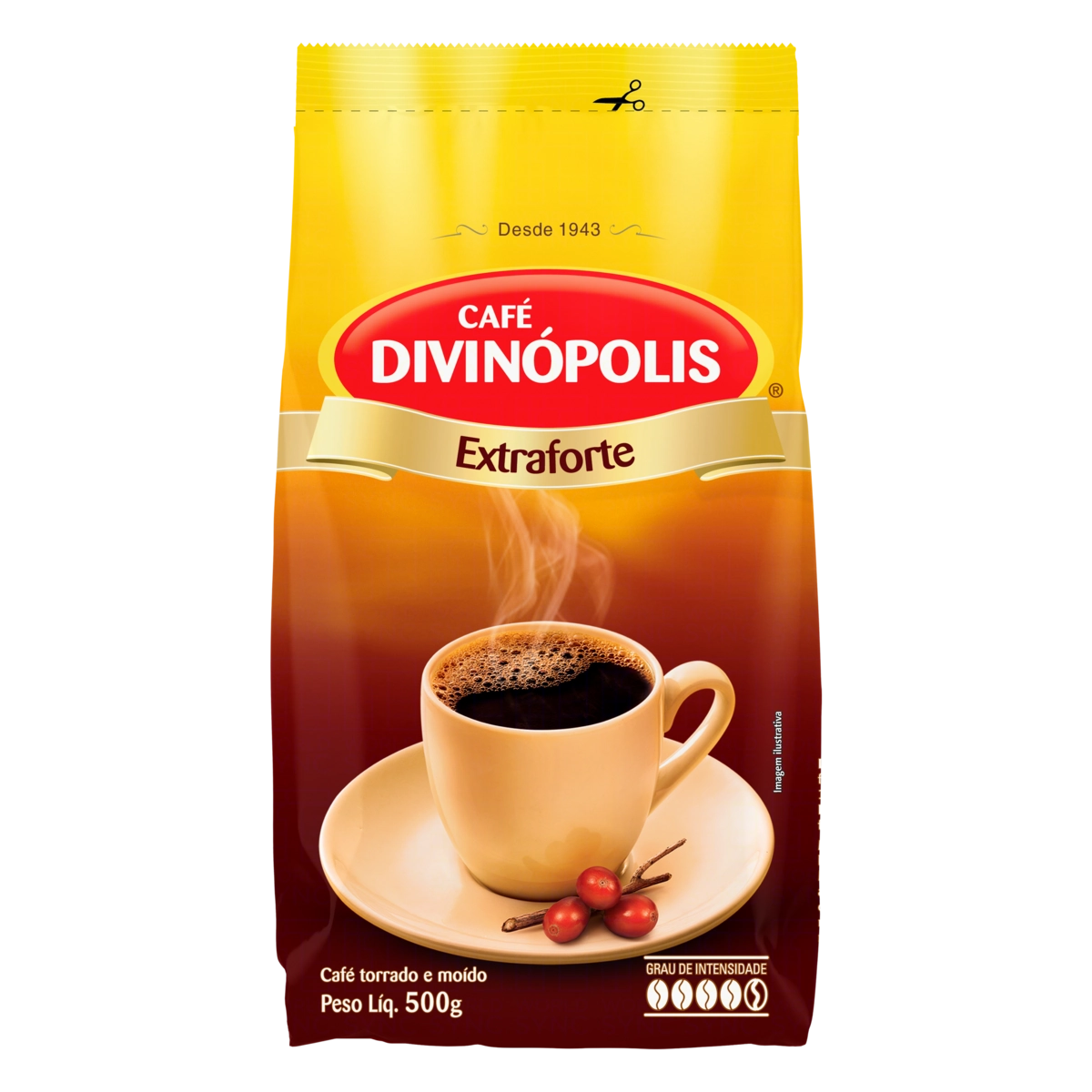 Café Torrado E Moído Extraforte Divinópolis Pacote 500g