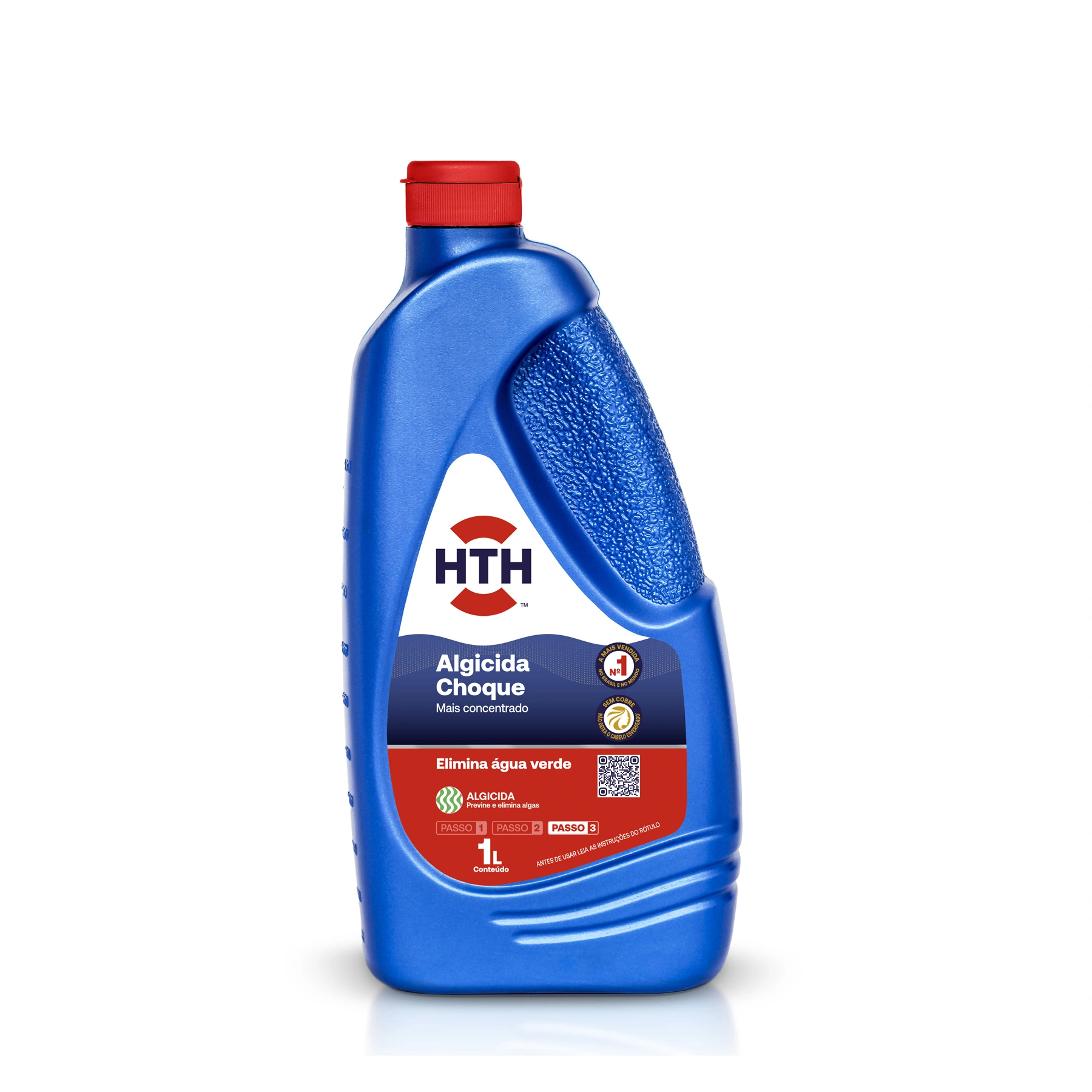 Solução Água para Piscina Algicida Hth Elimina Algas 1 Litro