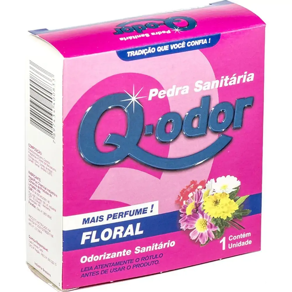 Pedra Sanitaria Q Odor Floral 1un