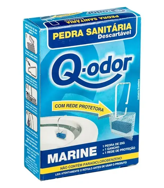 Pedra Sanitaria Q Odor 36x40g Marine 1unidade