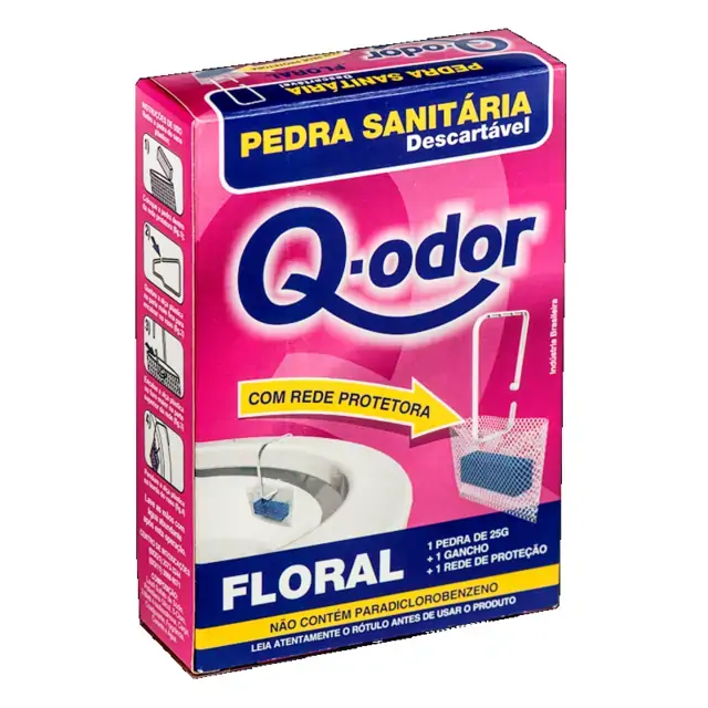 Pedra Sanit.q Odor Floral 25g C/rede