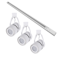 Kit Trilho 1 Metro Com 3 Spots Nordecor Classic Par 20 E27 Bivolt Branco