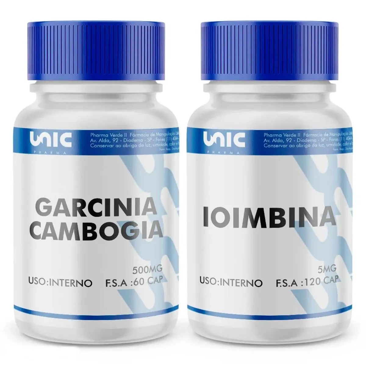 Garcinia 60cp mais Ioimbine 120Cp