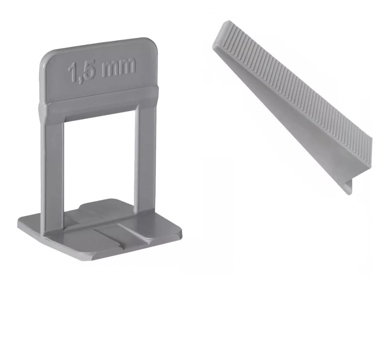 KIT - 500 Espaçador Supra Mármores E Granitos 1,5mm + 100 Cunhas Cortag