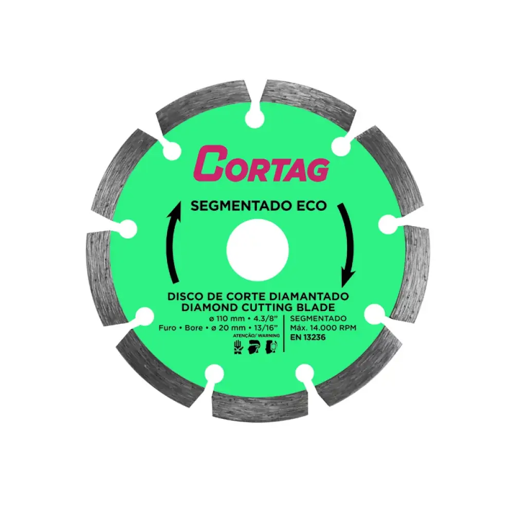 Disco Diamantado Segmentado 41/2 60973 Cortag