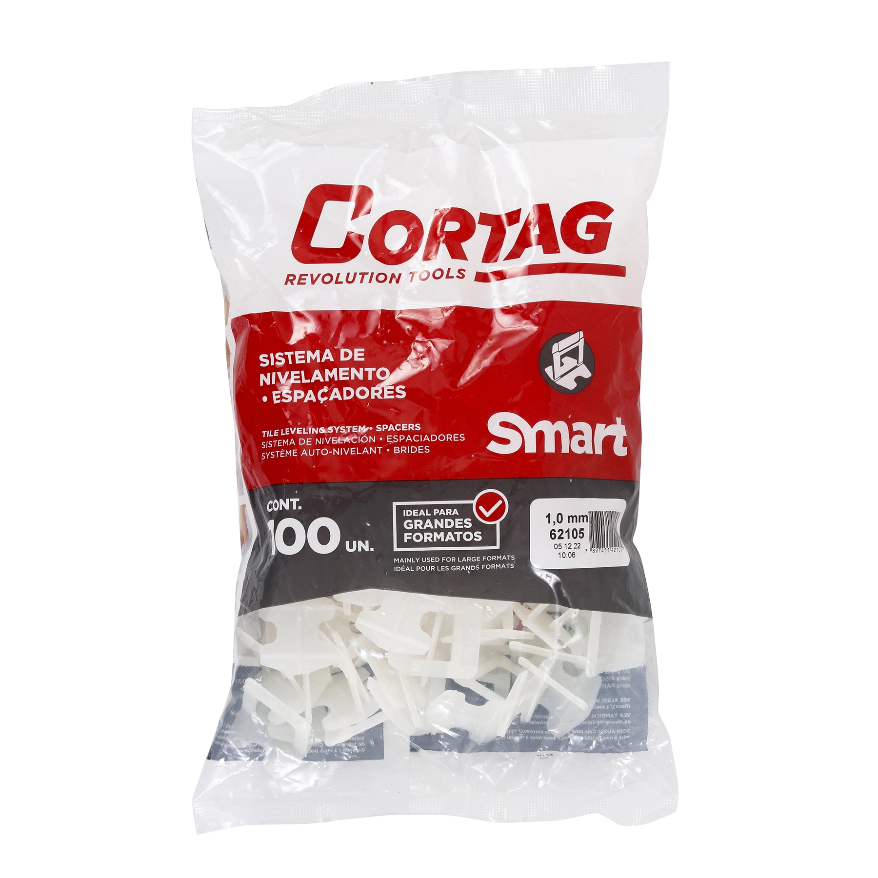 Espacador Nivelador 10mm Smart 100 Pc