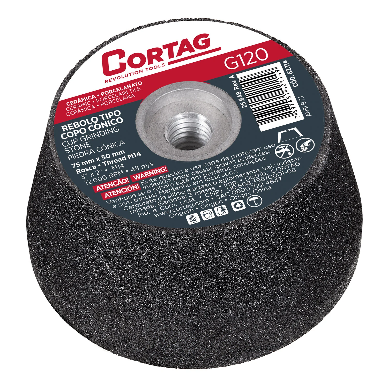 Rebolo Tipo Copo Cônico G-120 Cortag