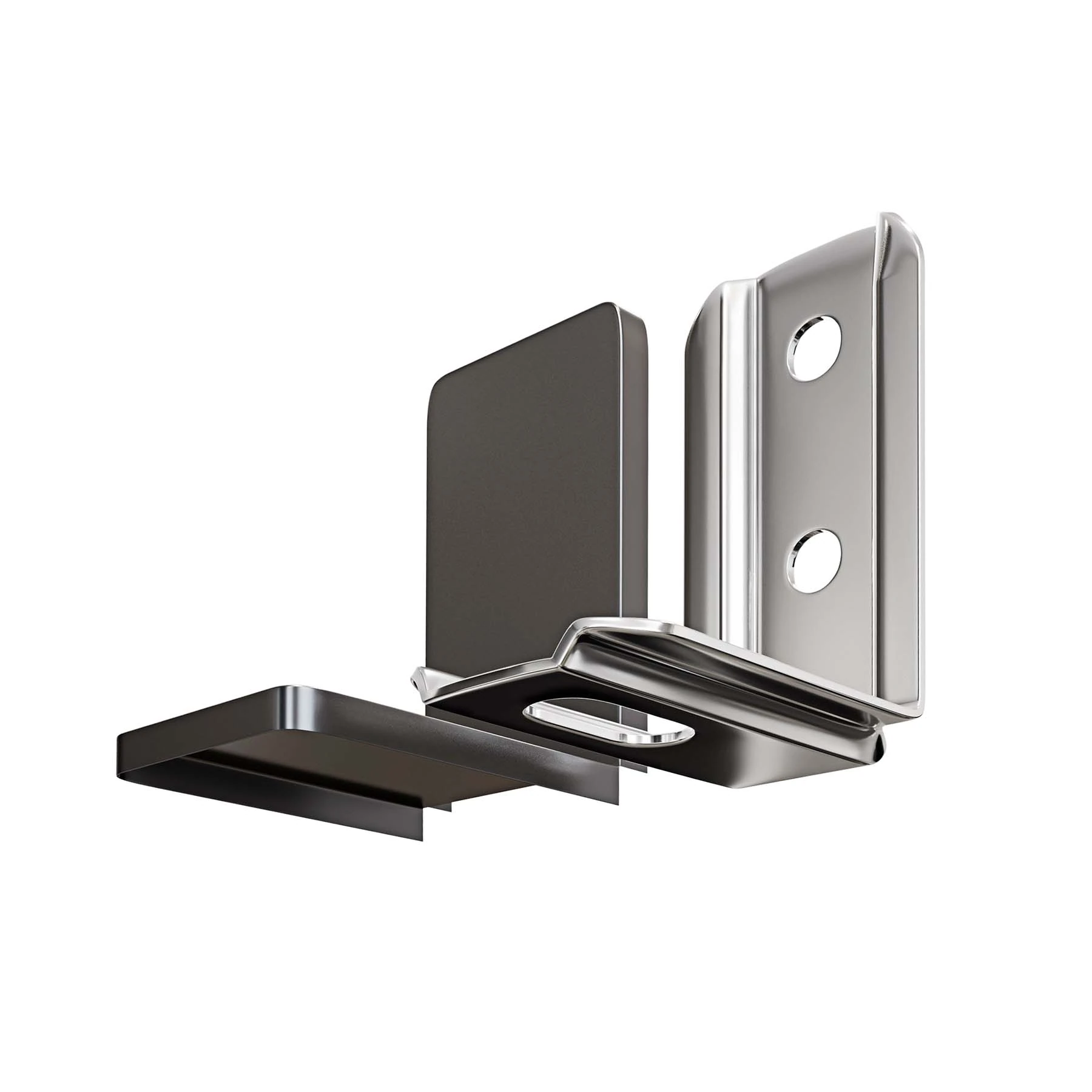 Cantoneira Zincada 50x23x30mm com Capa Preta 1 peça