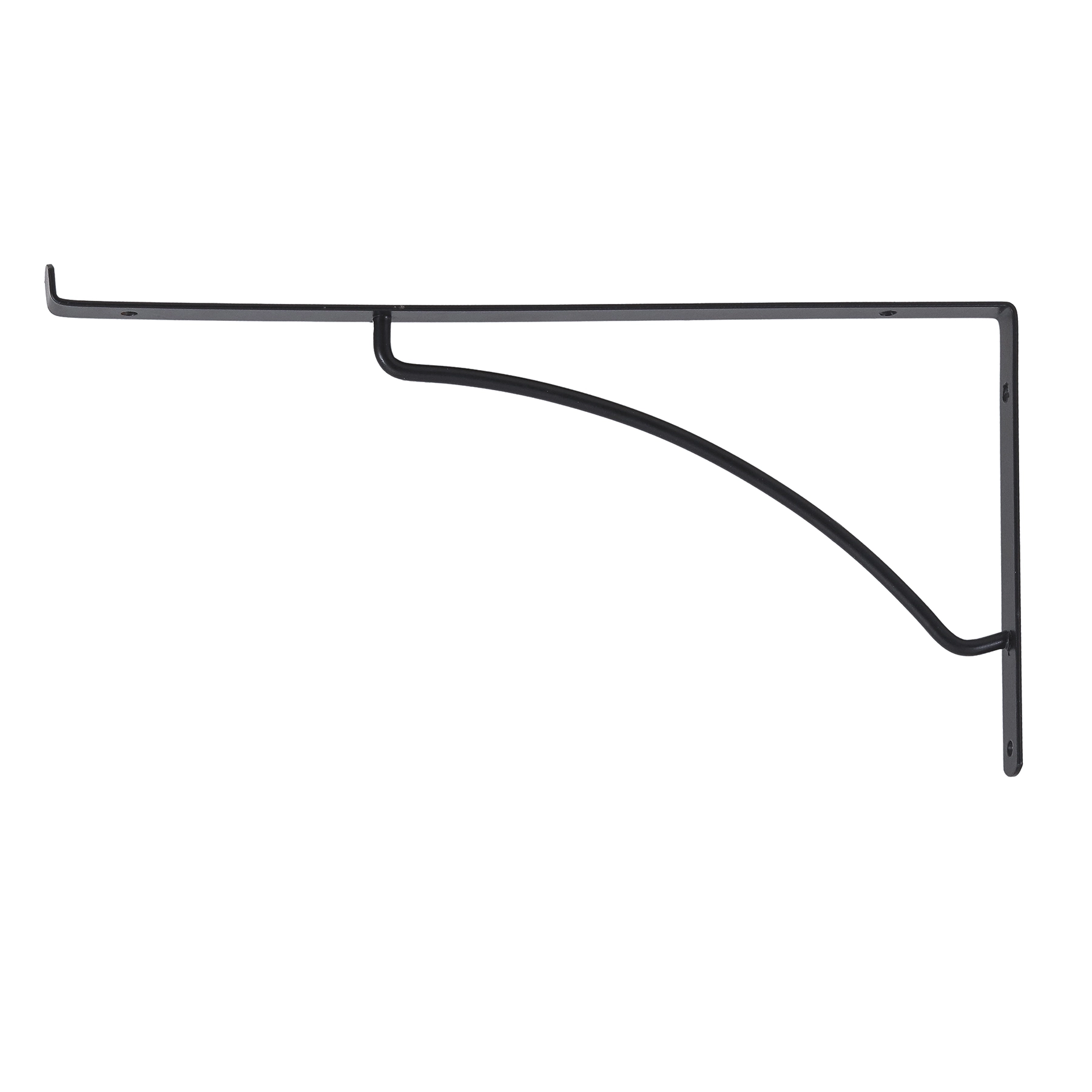 Mão Francesa com Fixação Aço Preto 31x15cm Utilfer