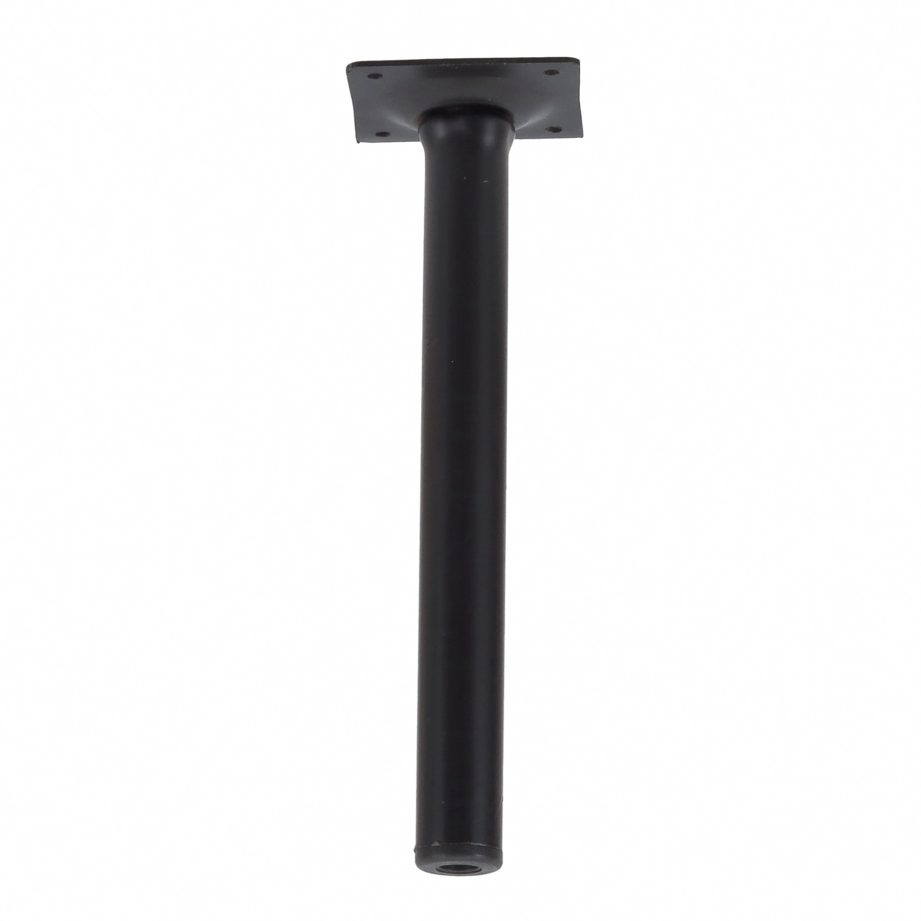 Pé para Móveis Aço 20cm até 40kg Preto Cilíndrico