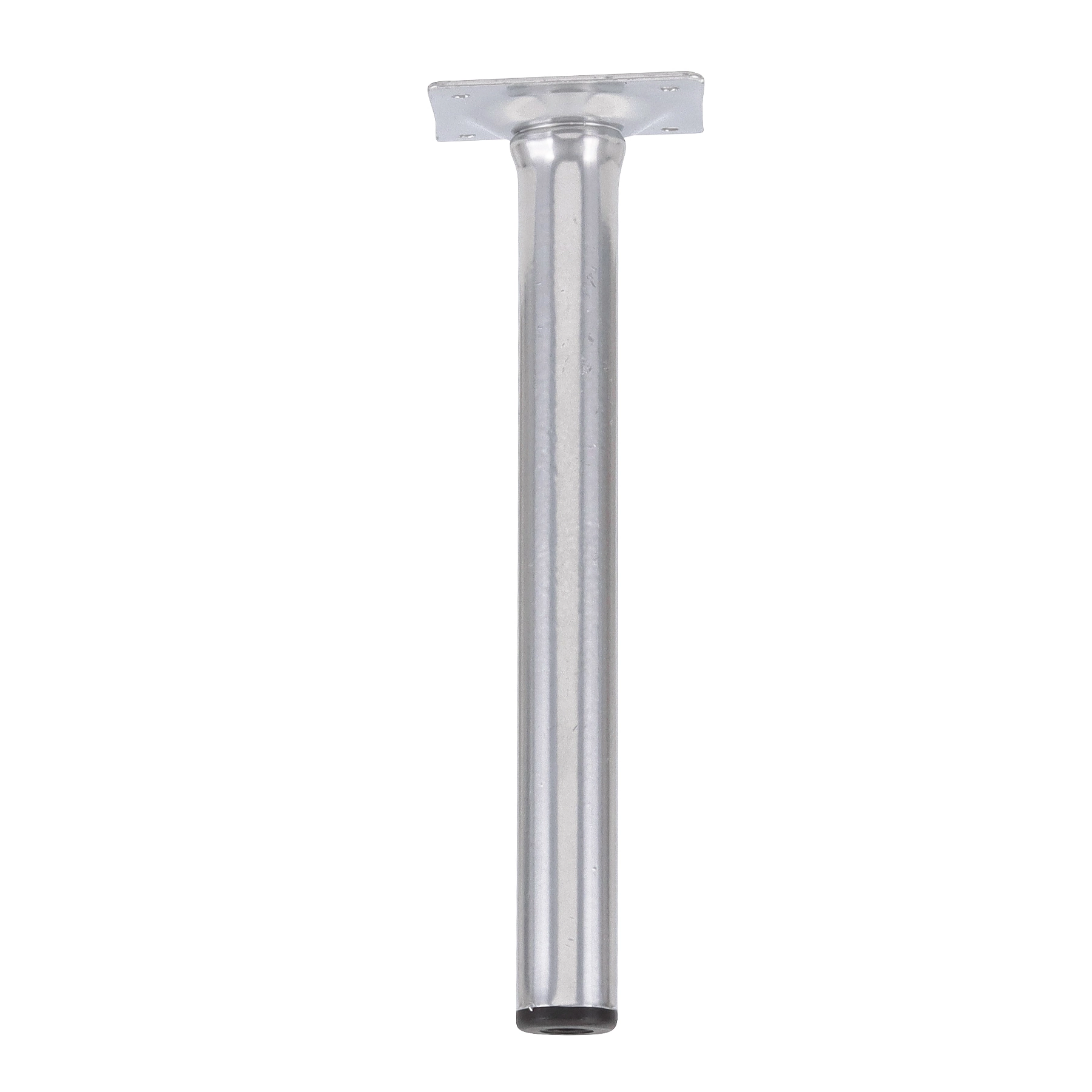 Pé para Móveis Aço 20cm até 40kg Prata Cilíndrico