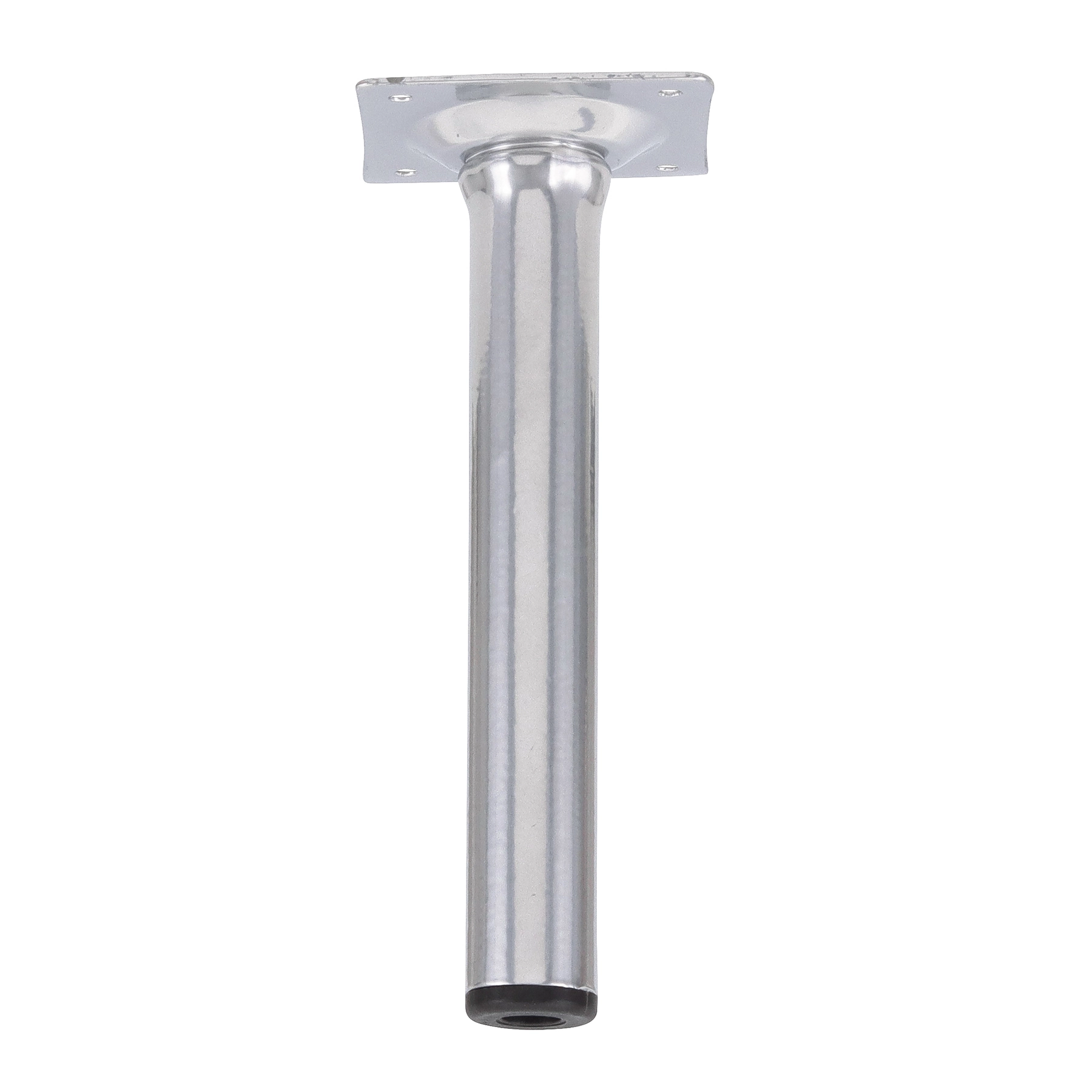 Pé para Móveis Aço 15cm até 40kg Prata Cilíndrico