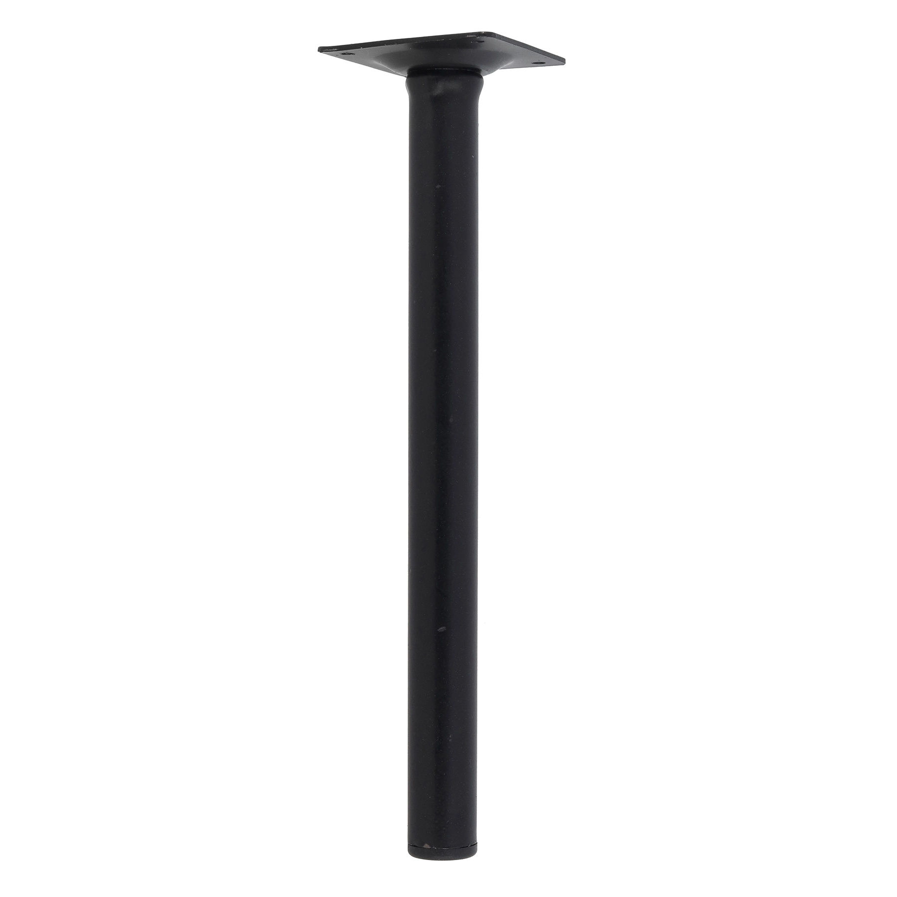 Pé para Móveis Aço 25cm até 40kg Preto Cilíndrico