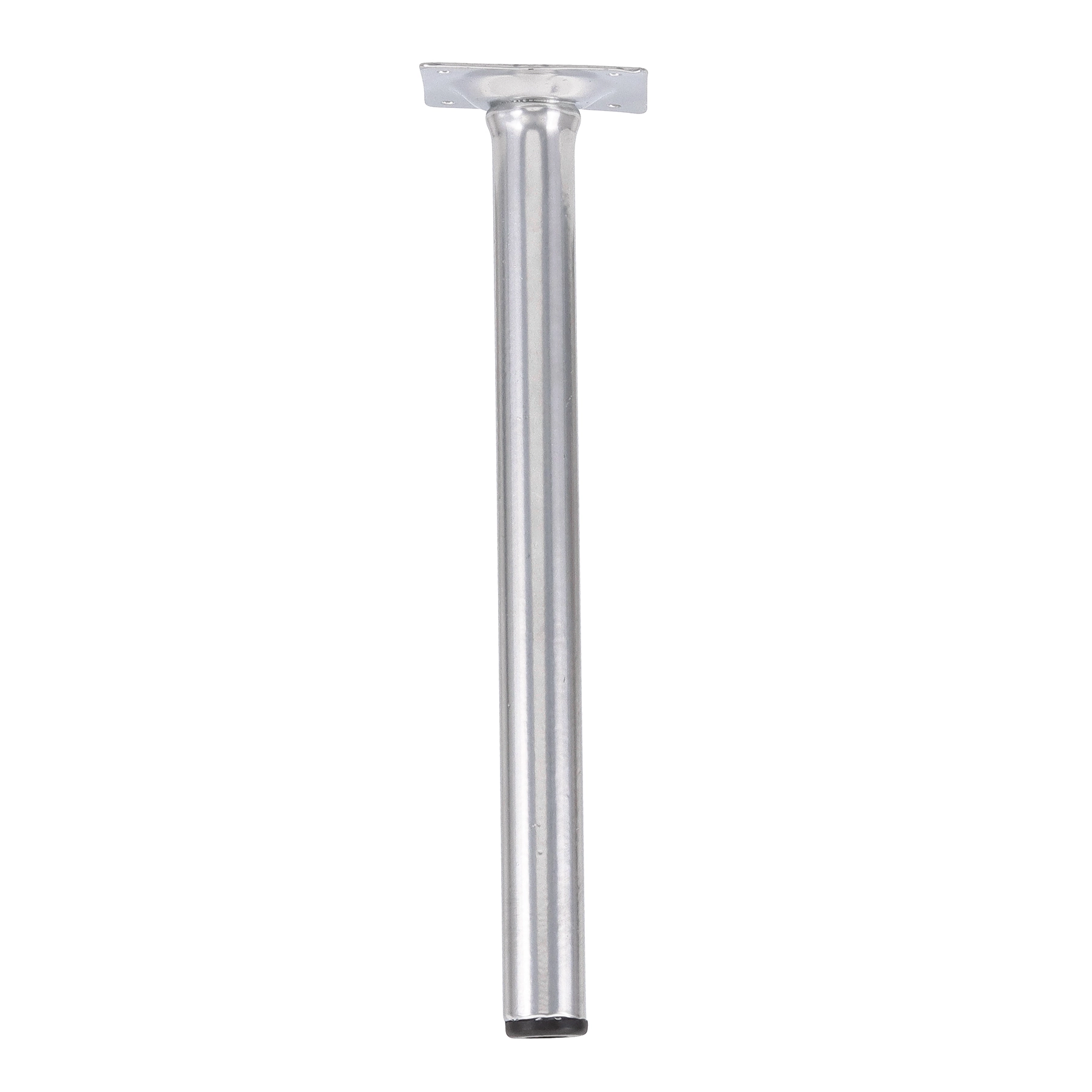 Pé para Móveis Aço 25cm até 40kg Prata Cilíndrico