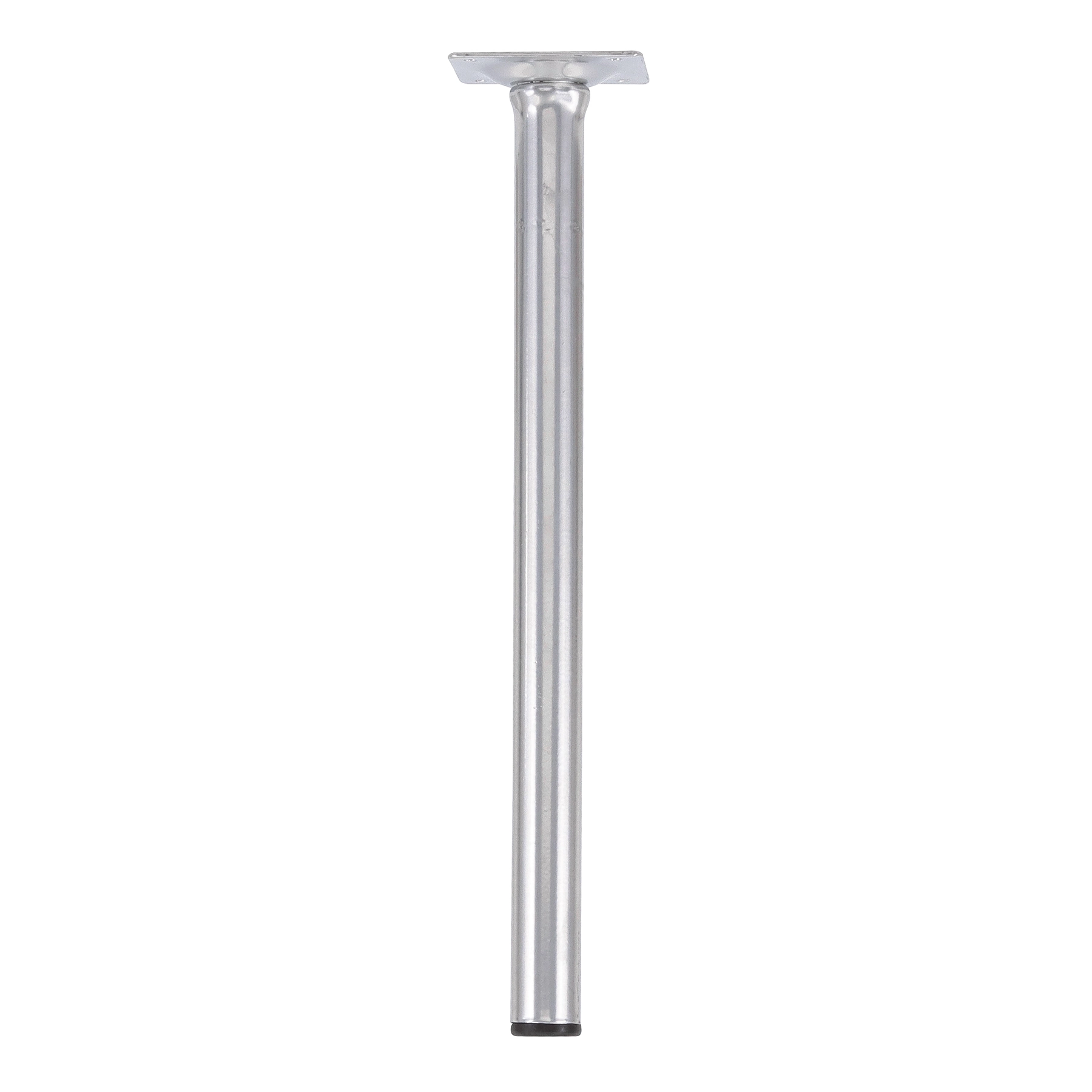 Pé para Móveis Aço 30cm até 40kg Prata Cilíndrico