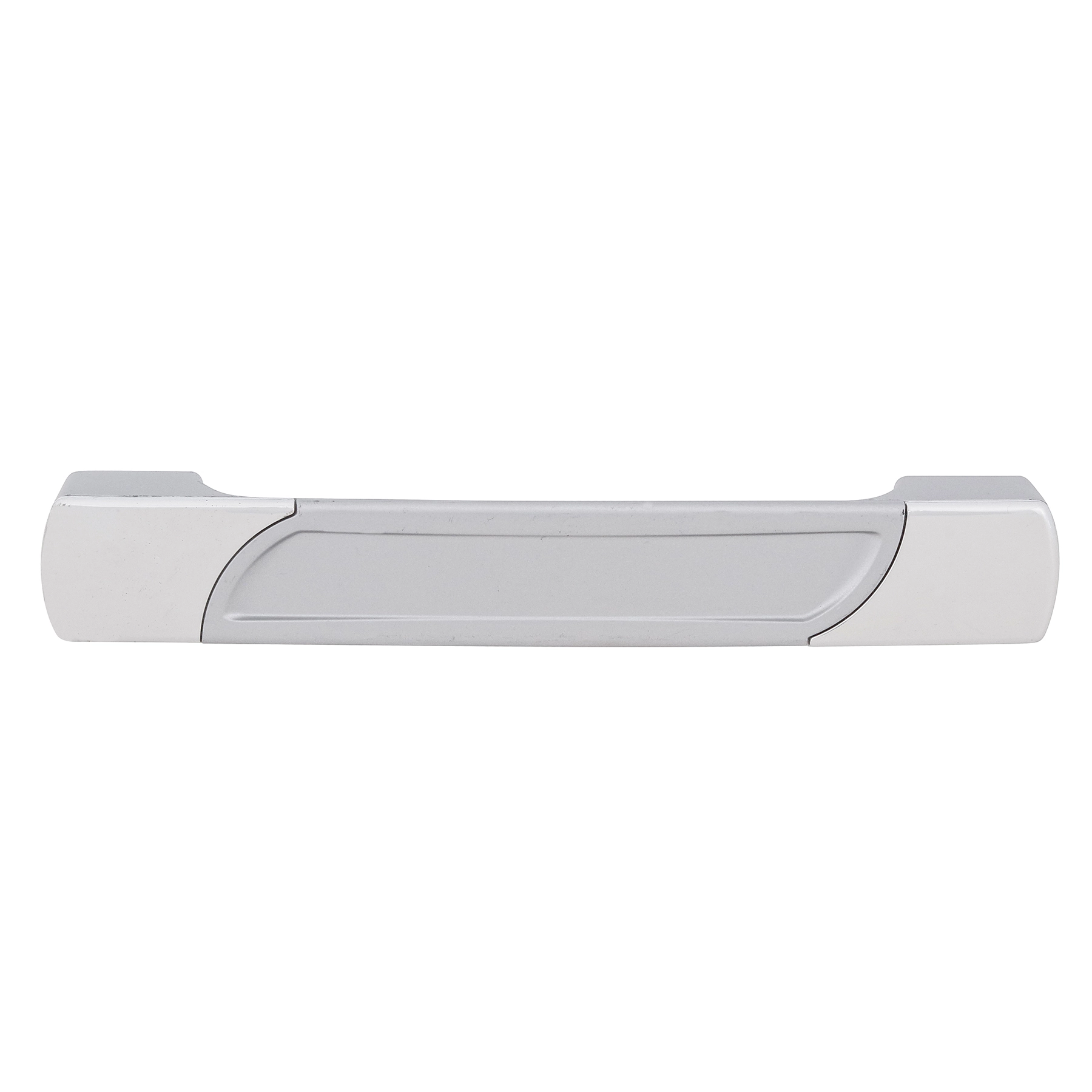 Puxador para Móveis Sobrepor ABS 130mm Prata 1 peça