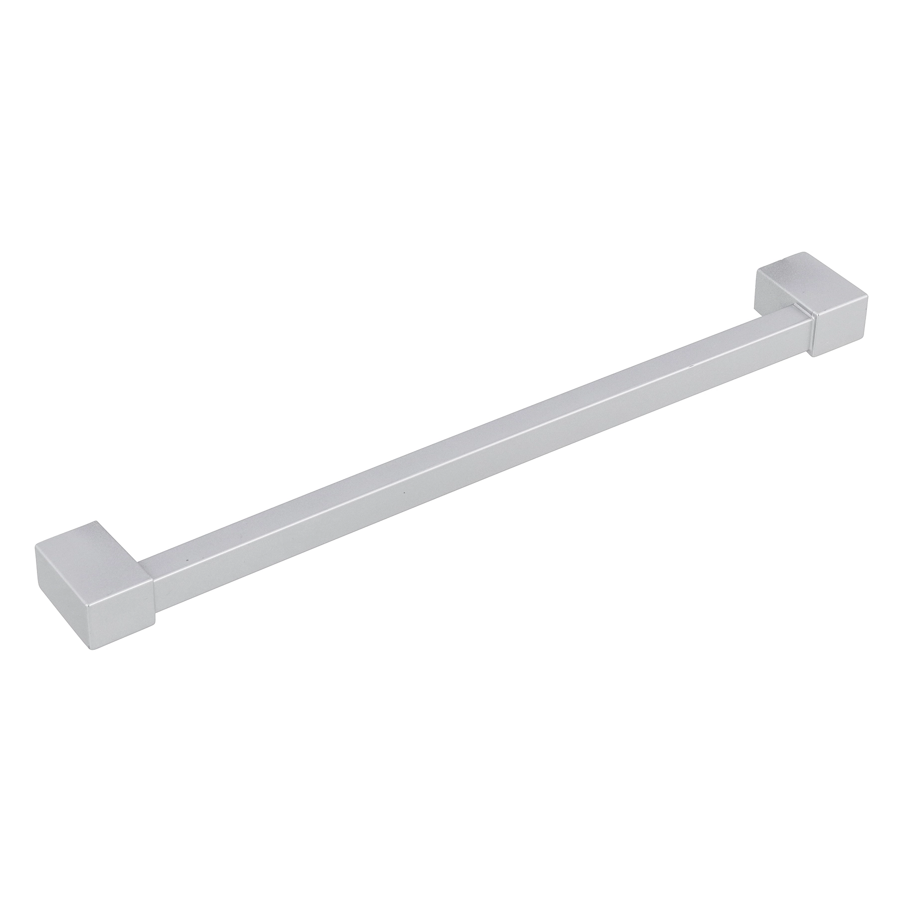 Puxador para Móveis Sobrepor ABS 260mm Prata 1 peça