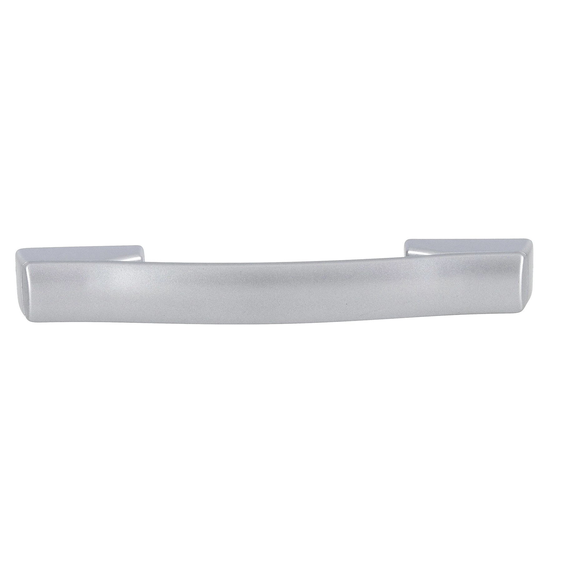 Puxador para Móveis Sobrepor ABS 128mm Prata 1 peça