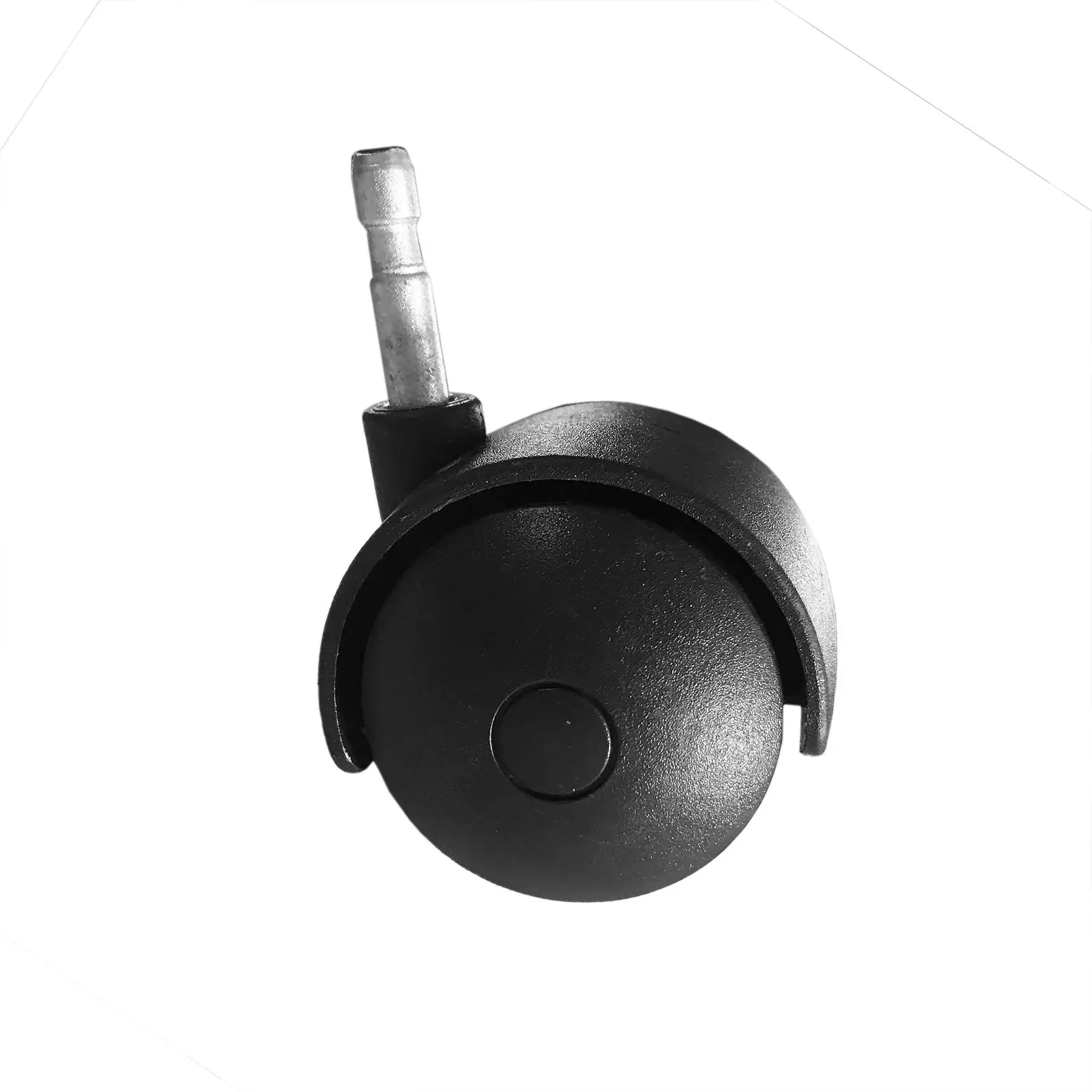 Rodízio para Móveis com Pino 40kg Plástico sem Freio Giratório 50mm Preto 1 peça