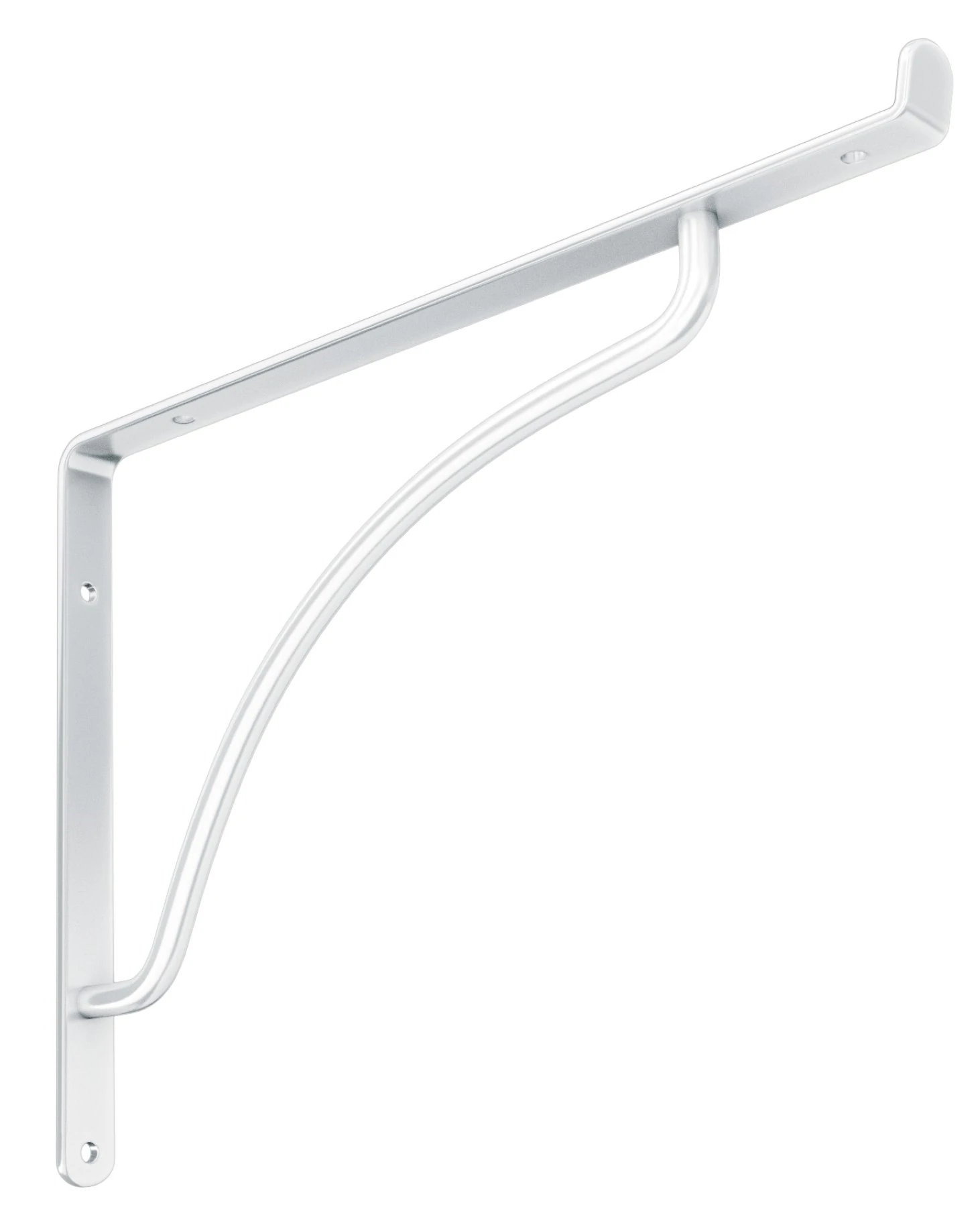 Mão Francesa com Fixação Aço Branco 25,5x15cm Utilfer