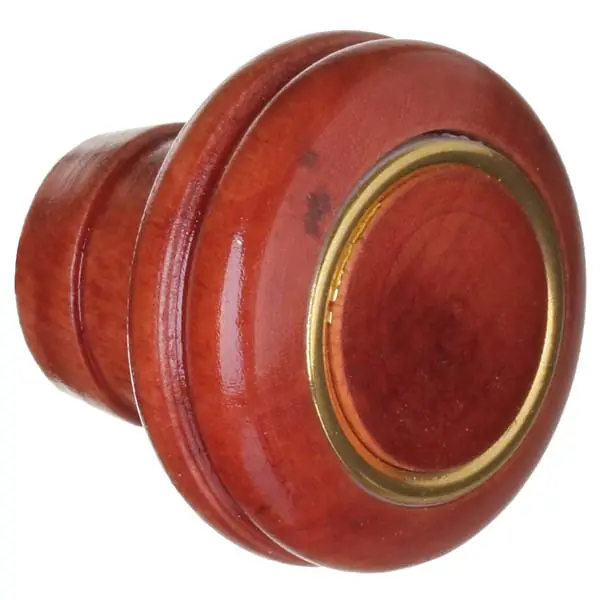 Puxador para Móveis Sobrepor Madeira 37mm Mogno 1 peça