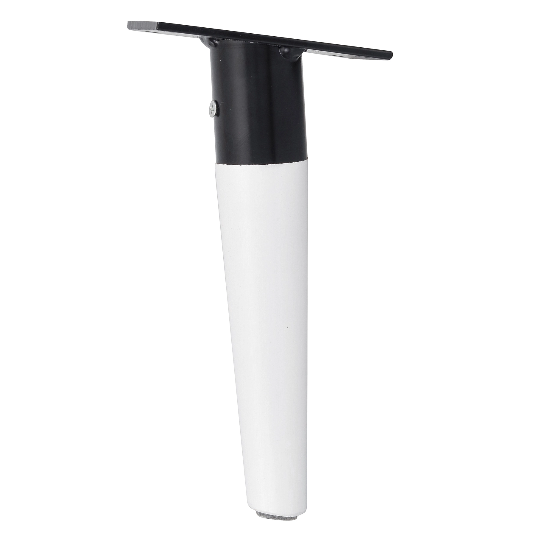 Pé para  Móveis Eucalipto 21cm até 40kg Branco Seladora Palito