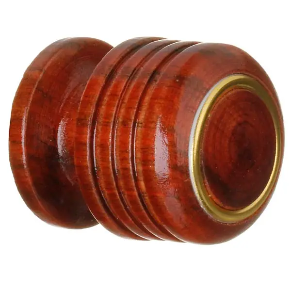 Puxador para Móveis Sobrepor Madeira 34mm Mogno 1 peça