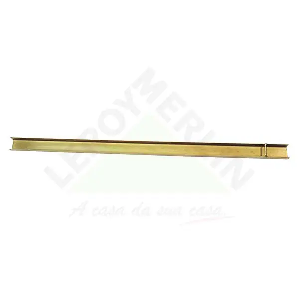 Tranca para Porta Aço 50x1000mm Dourado Zamar