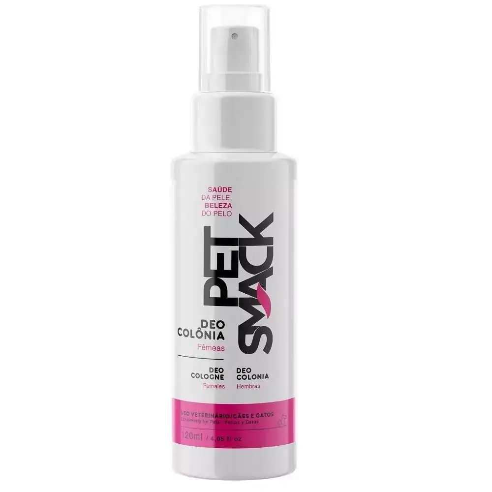 Deocolônia Pet Smack Inspirado no Glow para Cães e Gatos Fêmeas - Centagro (120 ml)