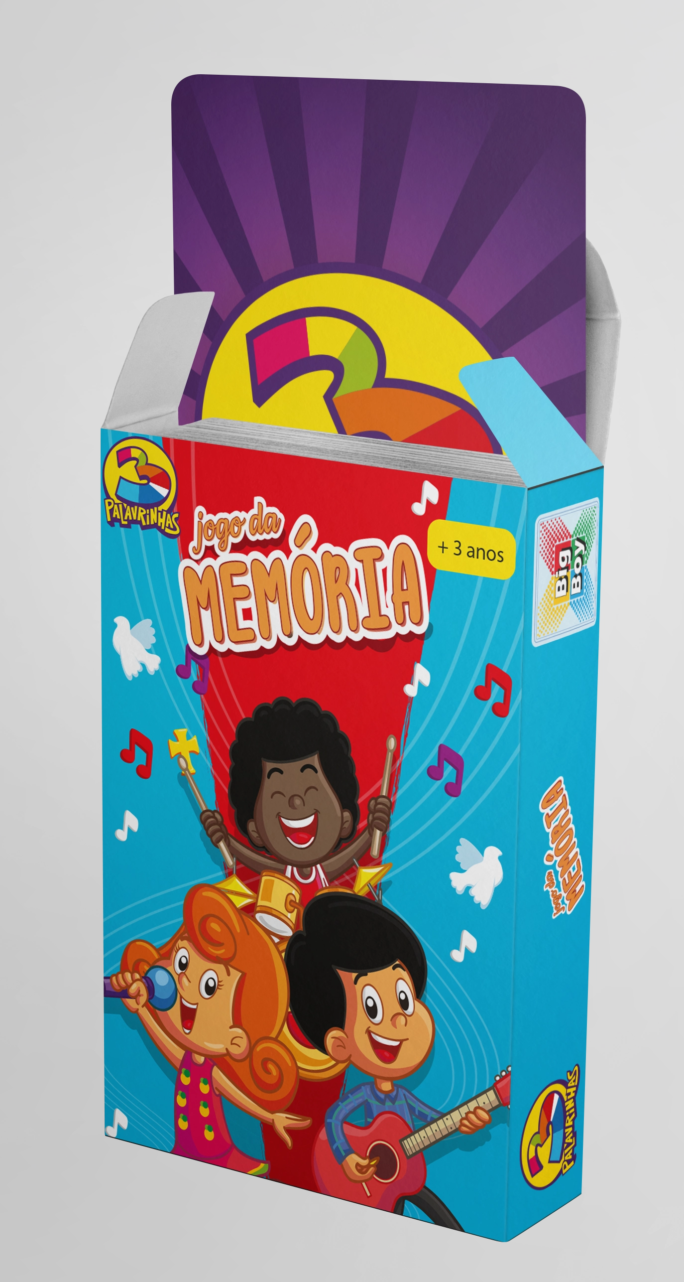 Jogo Memoria 3 Palavrinhas 2172 Big Boy