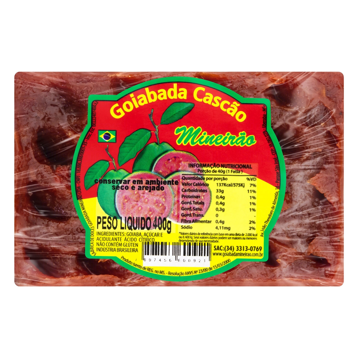 Goiabada Cascão Mineirão 400g