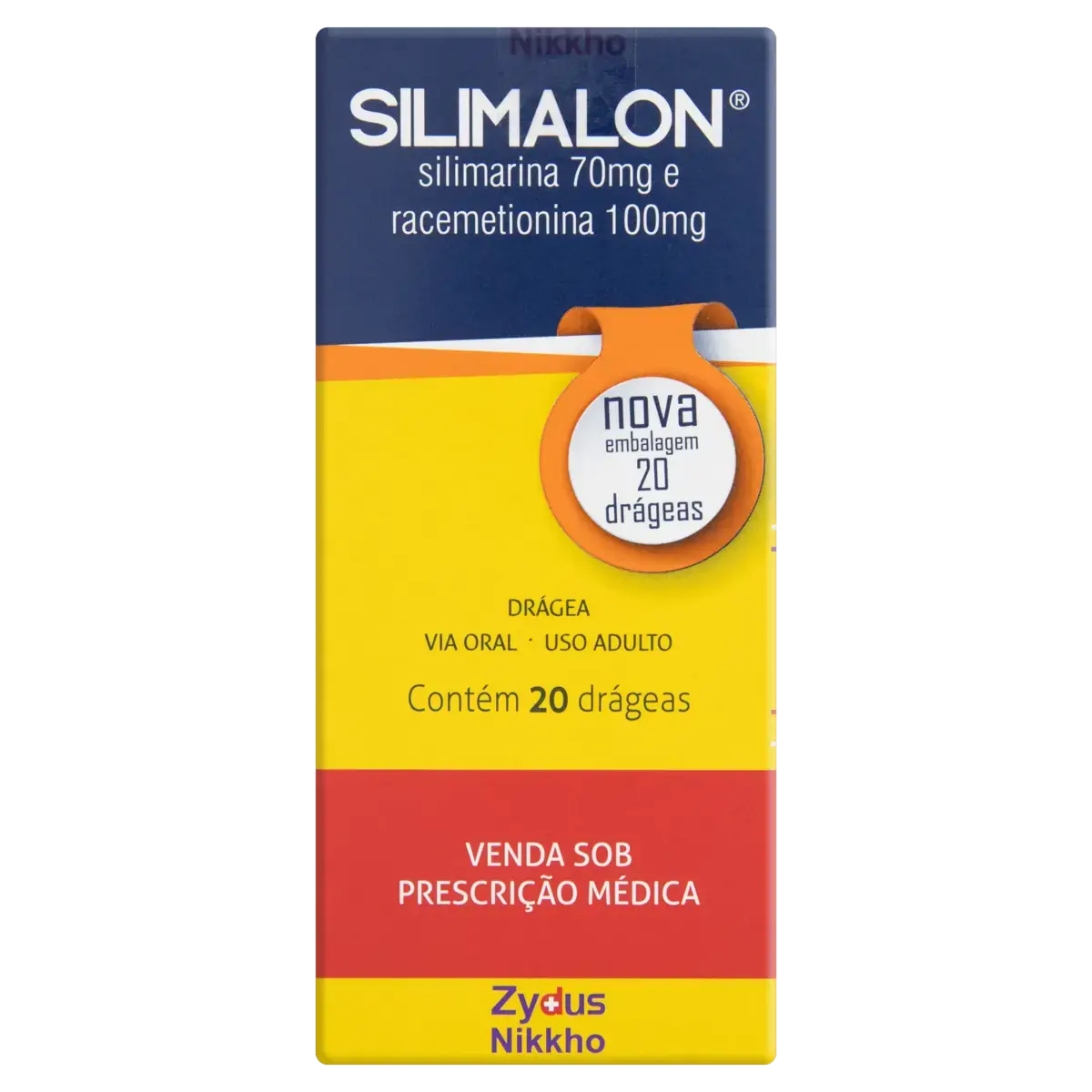 Silimalon Zydus Nikkho Caixa 20 Drágeas