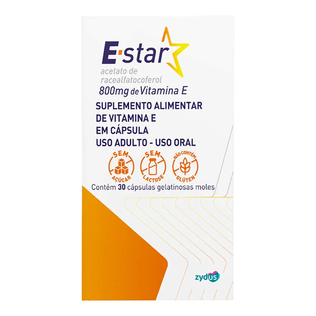 Vitamina E 800mg E Star Caixa 30 Cápsulas Gelatinosas