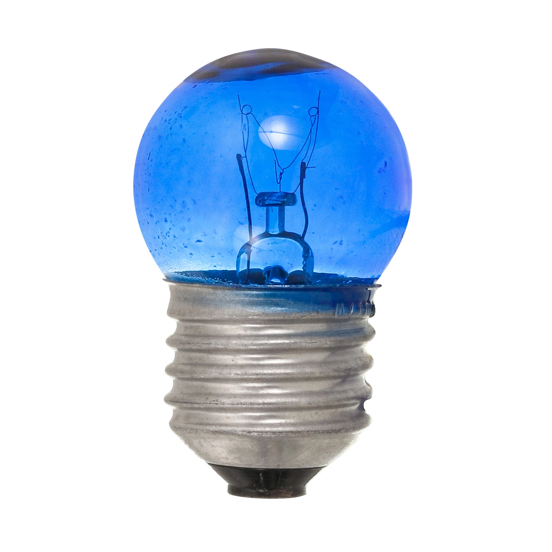 Lâmpada Incandescente E27 Bolinha 7W Luz Azul 220V Sadokin