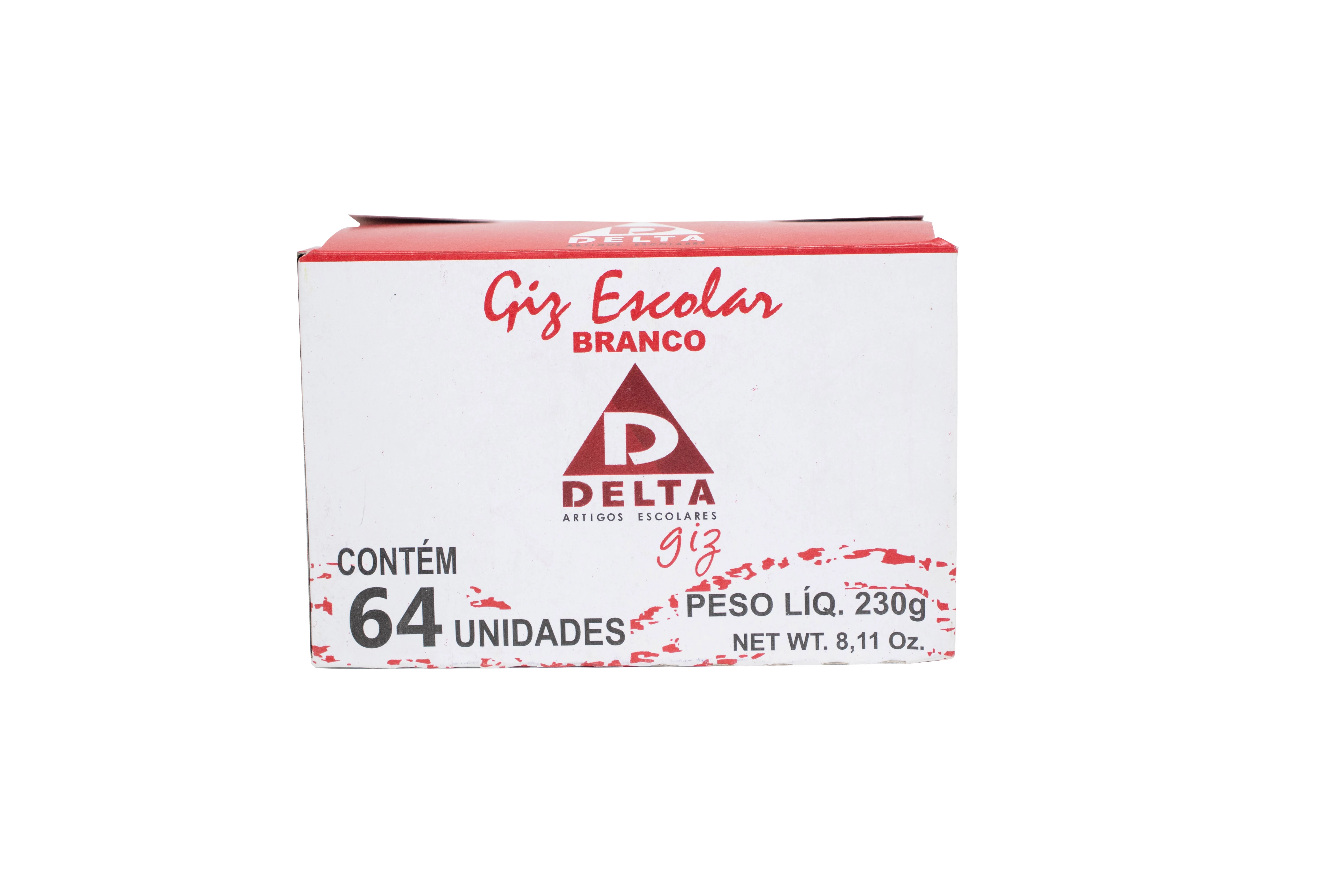 Giz Escolar Delta Colorido 64unidade