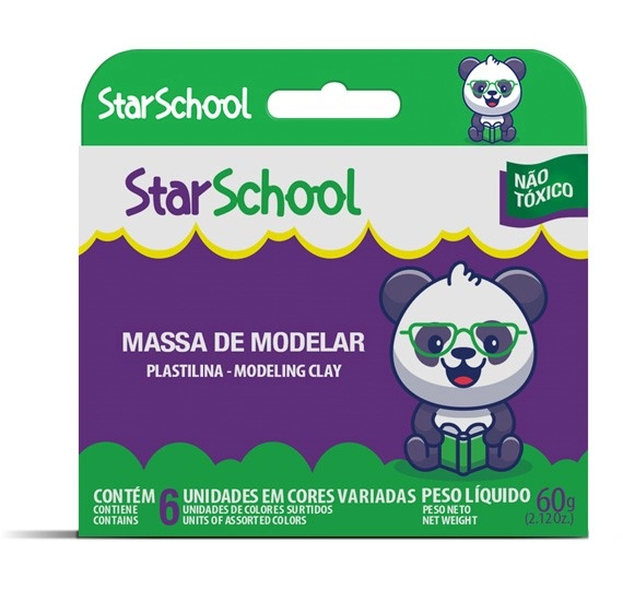 Starschool Massa Modelar 6 Cores 12x1 R6639