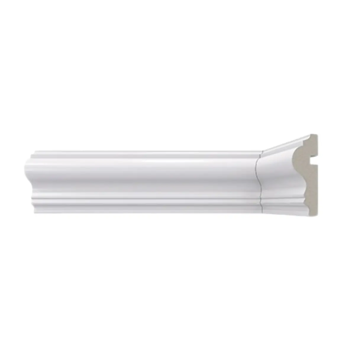 Rodameio 467 Branco De Poliestireno Com 6 Cm Santa Luzia