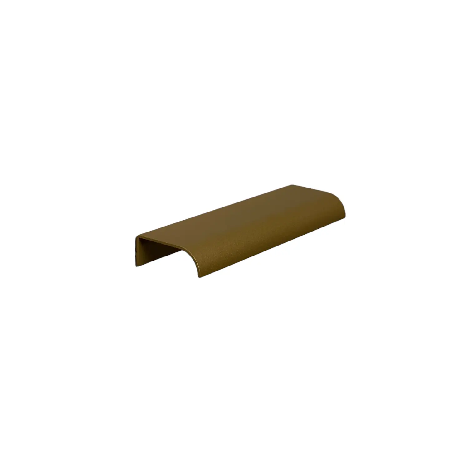 Kit 20 Puxadores De Móveis Wave Reto Preto 125mm Aluminium Ouro