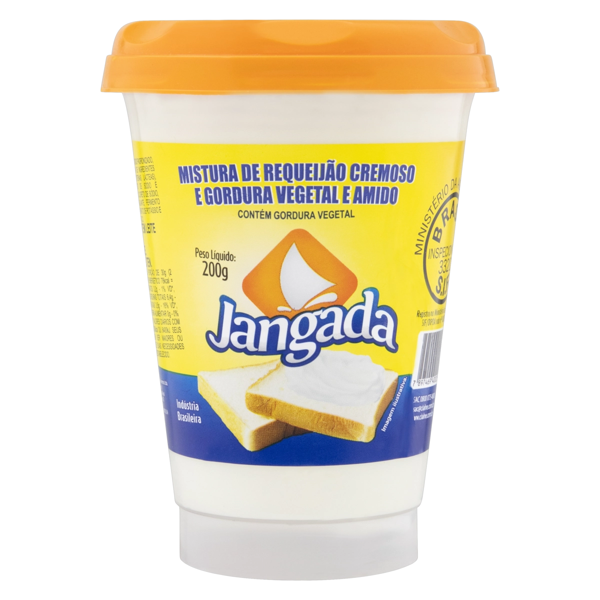 Requeijão Cremoso Com Amido Jangada Copo 200g