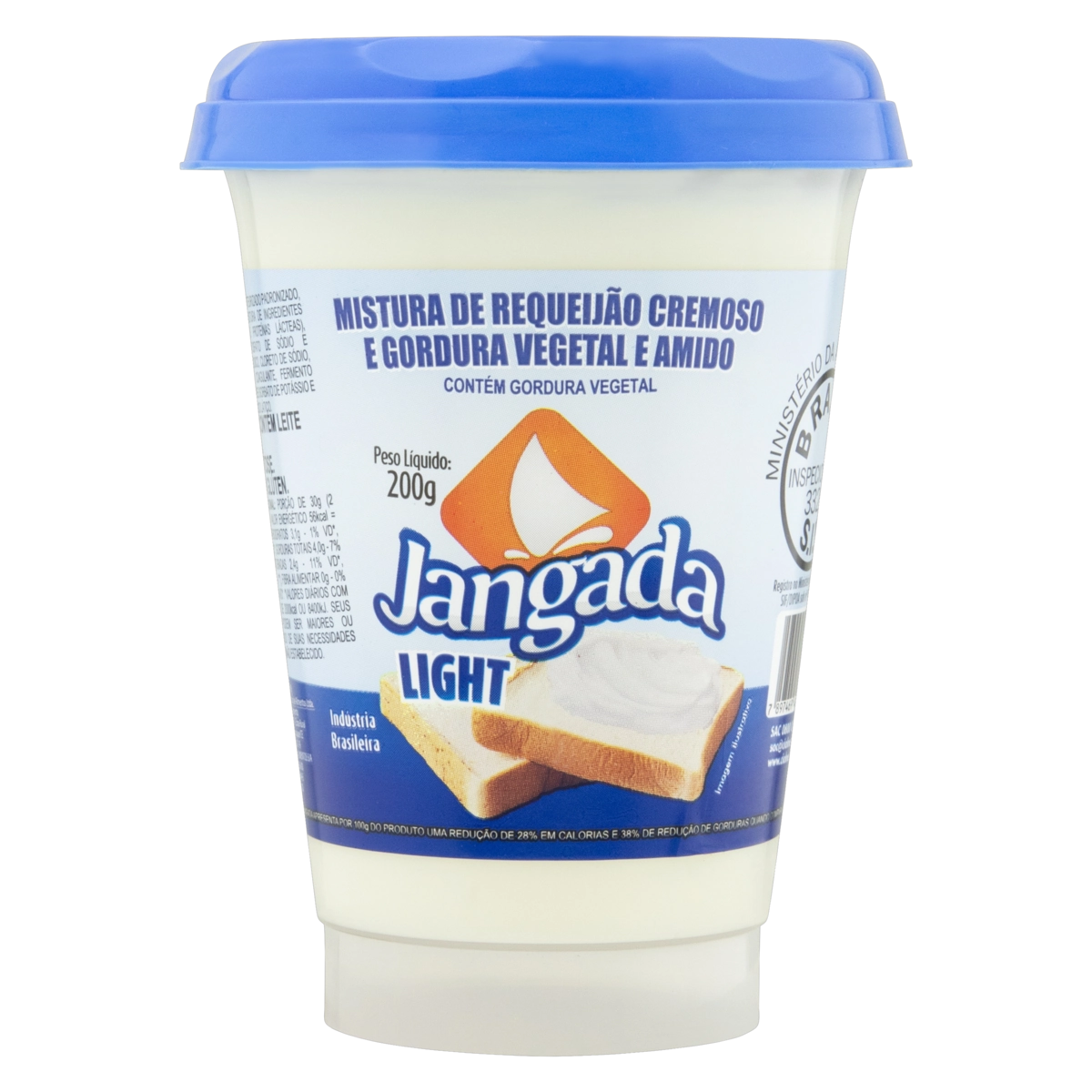 Requeijão Cremoso Com Amido Light Jangada Copo 200g