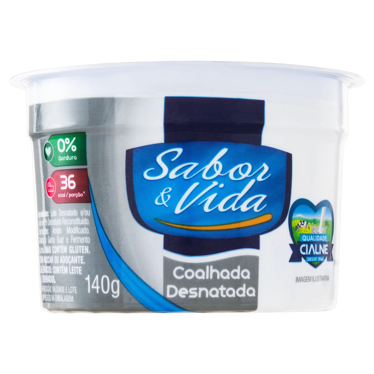 Coalhada Desnatada Sabor Vida Pote 140g